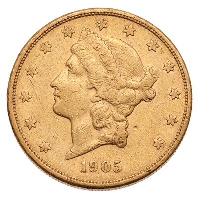 Lot 379 - USA, Twenty Dollars 1905S, San Francisco mint,...