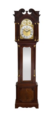 Lot 308 - A Good Mahogany Chiming Tubular Bell Longcase...