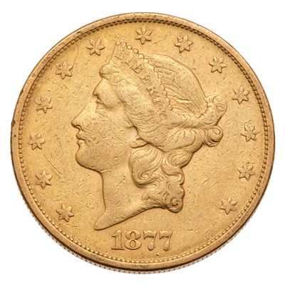 Lot 368 - USA, Twenty Dollars 1877S, San Francisco mint,...