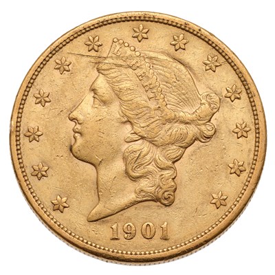 Lot 377 - USA, Twenty Dollars 1901S, San Francisco mint,...