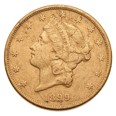 Lot 376 - USA, Twenty Dollars 1899S, San Francisco mint,...