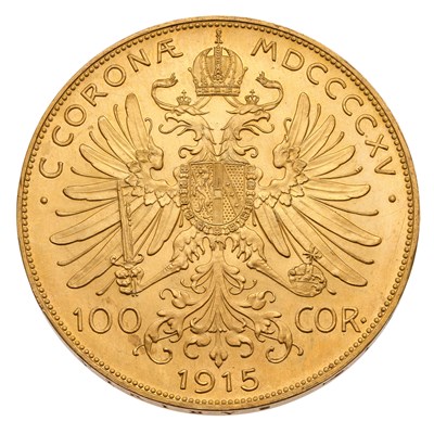 Lot 347 - Austria, One Hundred Corona 1915 Restrike, obv....