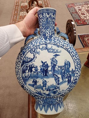 Lot 18 - A Chinese Porcelain Moon Flask, 19th century,...