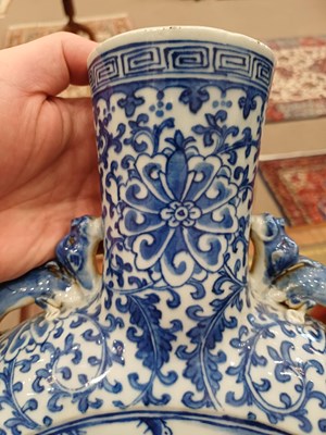 Lot 18 - A Chinese Porcelain Moon Flask, 19th century,...