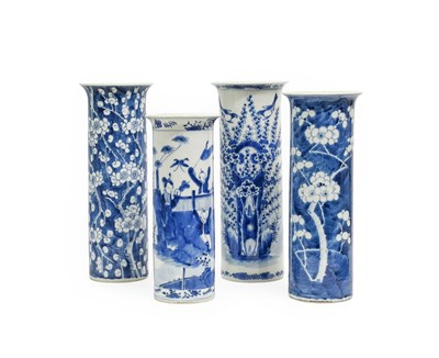 Lot 19 - A Chinese Porcelain Sleeve Vase, Kangxi reign...