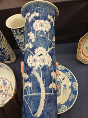 Lot 19 - A Chinese Porcelain Sleeve Vase, Kangxi reign...