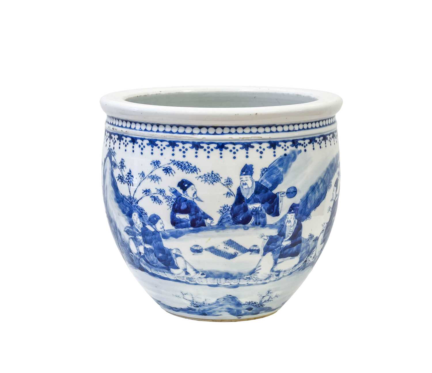 Lot 21 - A Chinese Porcelain Jardiniere, Kangxi reign...