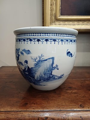 Lot 21 - A Chinese Porcelain Jardiniere, Kangxi reign...