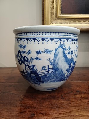 Lot 21 - A Chinese Porcelain Jardiniere, Kangxi reign...