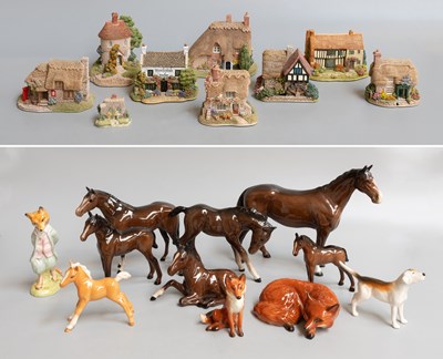 Lot 102 - Beswick Animals and Boxed Lilliput Lane...