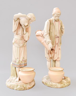 Lot 194 - A Pair of Royal Worcester Porcelain...