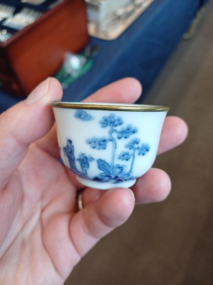 Lot 5 - A Chinese Porcelain Wine Cup, 18th century,...