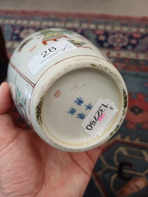 Lot 28 - A Pair of Samson of Paris Porcelain Jars and...