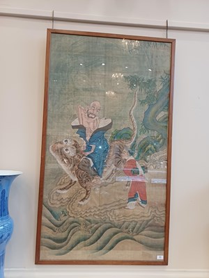 Lot 85 - Chinese School (19th century) Study of lohan...