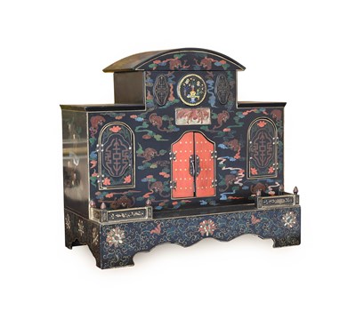 Lot 99 - A Chinese Lacquer Large Table Cabinet, late...
