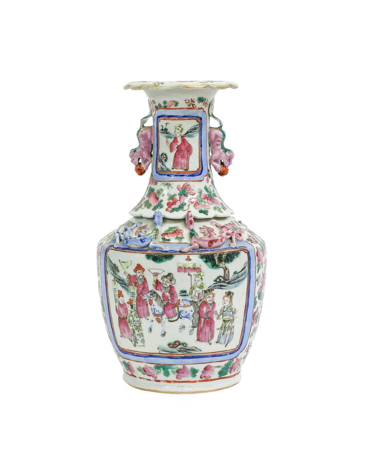 Lot 41 - A Cantonese Porcelain Vase, mid-19th century,...