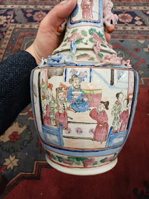 Lot 41 - A Cantonese Porcelain Vase, mid-19th century,...