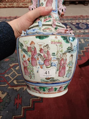 Lot 41 - A Cantonese Porcelain Vase, mid-19th century,...