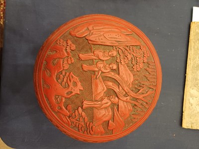 Lot 79 - A Chinese Cinnabar Lacquer Box and Cover, Qing...