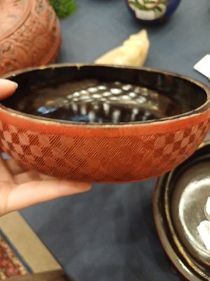 Lot 79 - A Chinese Cinnabar Lacquer Box and Cover, Qing...