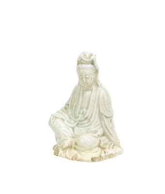 Lot 58 - A Chinese Blanc de Chine Figure of Guanyin,...