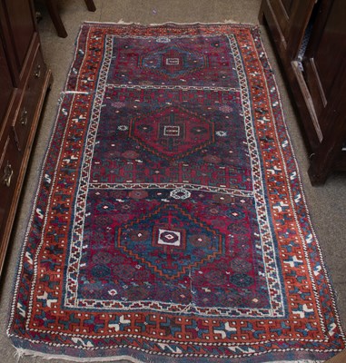 Lot 1308 - Late 19th Century Yuruk Rug, the field of...