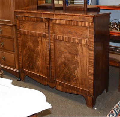 Lot 1393 - A 19th Century Mahogany Cupboard, the inlaid...