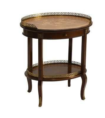 Lot 651 - A 20th Century Mahogany and Marquetry-Inlaid...