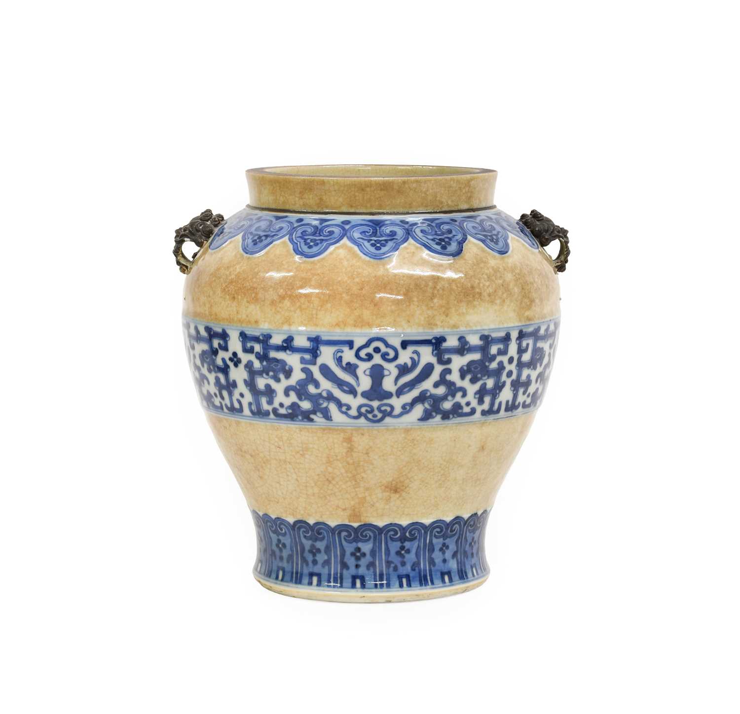 Lot 23 - A Chinese Porcelain Vase, late 19th century,...