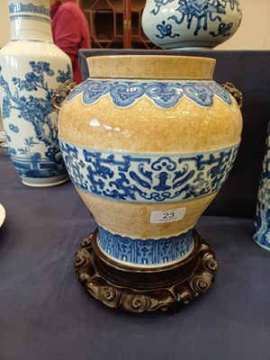 Lot 23 - A Chinese Porcelain Vase, late 19th century,...