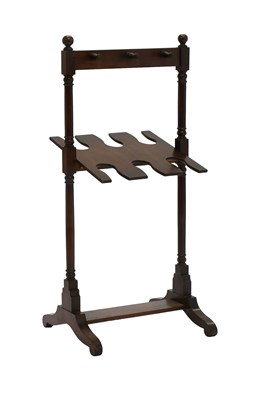 Lot 520 - A Mahogany Whip and Boot Stand, 19th century,...