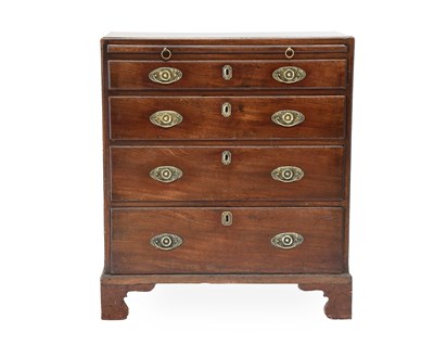 Lot 410 - A George III Mahogany and Crossbanded Bachelor'...