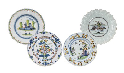 Lot 189 - An English Delft Plate, probably Redcliff Back,...