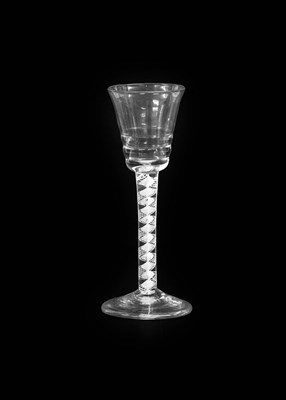 Lot 161 - A "Lynn" Wine Glass, circa 1760, the rounded...