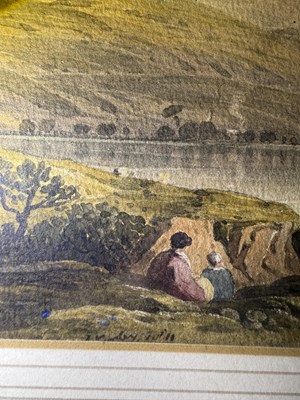 Lot 1019 - John Varley OWS (1778-1842) "Bala Lake, North...
