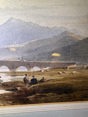 Lot 1019 - John Varley OWS (1778-1842) "Bala Lake, North...