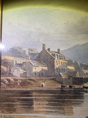 Lot 1019 - John Varley OWS (1778-1842) "Bala Lake, North...