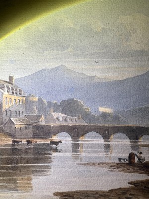 Lot 1019 - John Varley OWS (1778-1842) "Bala Lake, North...