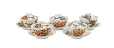 Lot 106 - A Set of Five Japanese Eggshell Porcelain Rice...