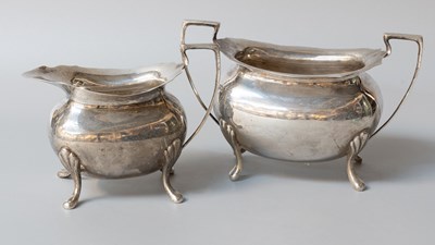 Lot 61 - A George V Silver Cream-Jug and Sugar-Bowl, by...