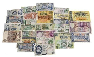 Lot 491 - A Collection of Scottish Banknotes, 27 notes...