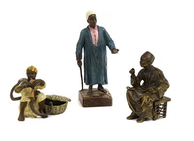 Lot 242 - A Bergmann Cold-Painted Bronze Figure of a...