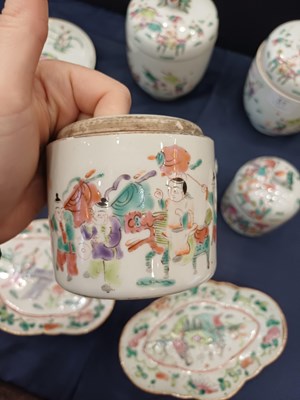 Lot 51 - A Pair of Chinese Porcelain Jars and Covers,...