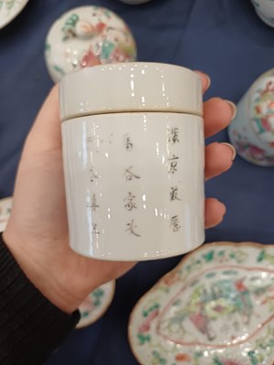 Lot 51 - A Pair of Chinese Porcelain Jars and Covers,...