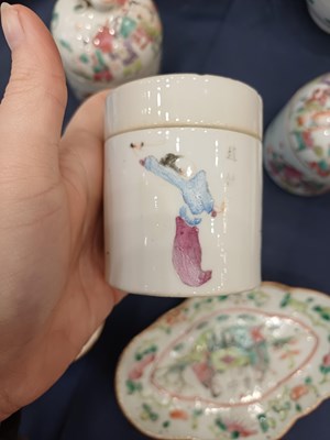 Lot 51 - A Pair of Chinese Porcelain Jars and Covers,...