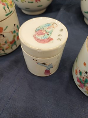Lot 51 - A Pair of Chinese Porcelain Jars and Covers,...