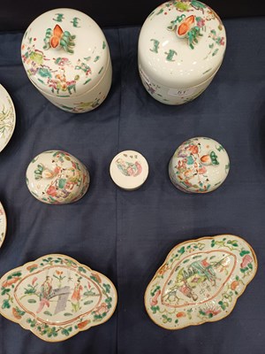 Lot 51 - A Pair of Chinese Porcelain Jars and Covers,...