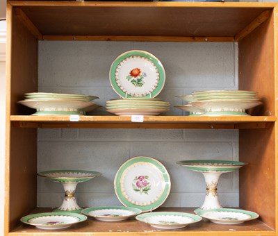 Lot 68 - An English Porcelain Dessert Service, Circa...