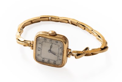 Lot 293 - A Lady's 9 Carat Gold Wristwatch, manual wound...