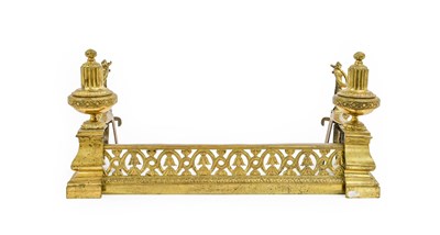 Lot 287 - A Pair of French Gilt-Metal Chenet and Fire...